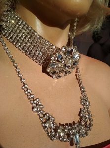 Detalhe da escultura de Marilyn Monroe