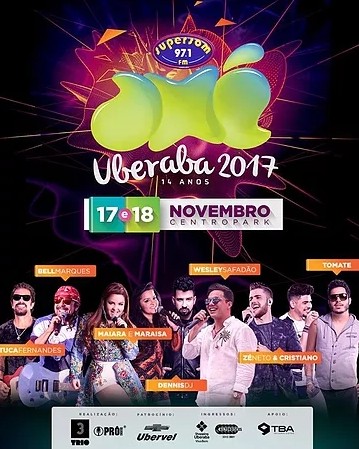 Contagem regressiva para o Axé Uberaba 2017