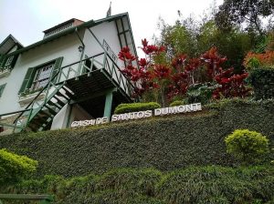 Visão externa da Casa de Santos Dumont, em Petrópolis