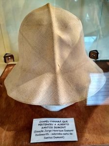 Chapéu Panamá que pertenceu a Alberto Santos Dumont
