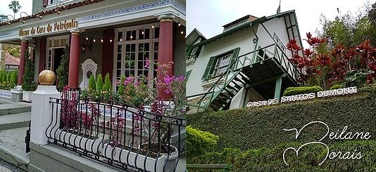 Casa de Santos Dumont e Museu de Cera em Petrópolis Fachada do Museu de Cera de Petrópolis e da Casa de Santos Dumont
