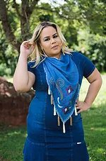 vestidos jeans plus size 2018